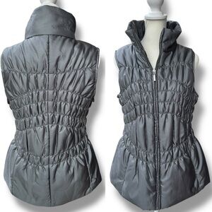 Great Northwest Indigo Charcoal Gray Quilted Puffer Vest | Women’s Medium